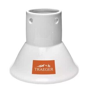 Traeger Grill BBQ Porcelain Roasting Chicken Throne  BAC357 Cooker Smoker-New
